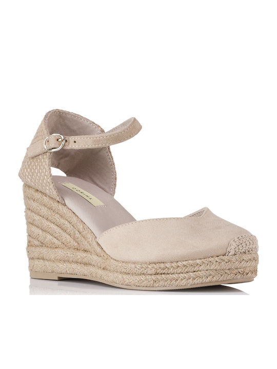 Women's Platforms In Espadrille Style Taupe