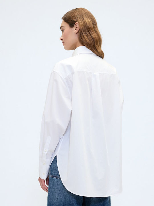 Long Sleeve Women's Shirt Optic White