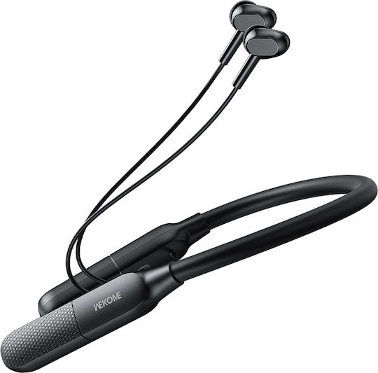 WK WG-08 In-ear Bluetooth Handsfree Ακουστικά με Θήκη Φόρτισης Μαύρα
