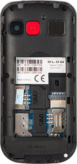 Стационарен Телефон Blow 75-030# Телефон За Възрастни Blow Черна База S18d