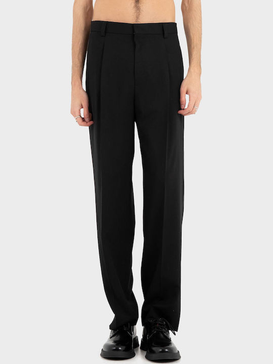 Elastic Black Men's Trousers