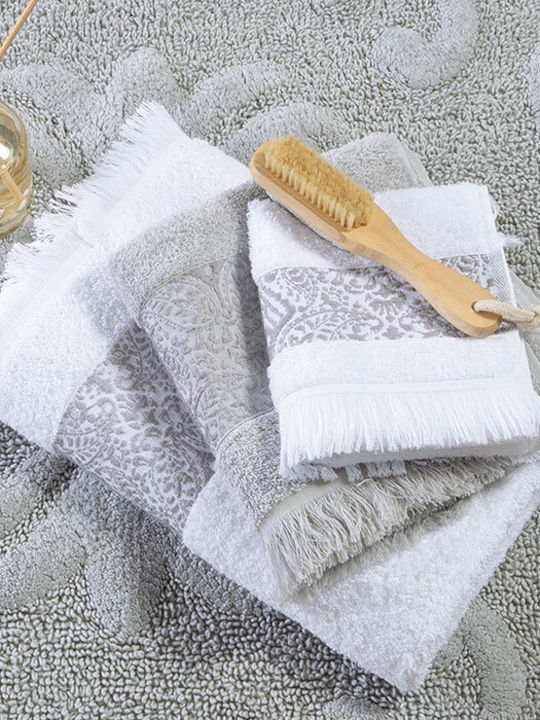 Nef-Nef Homeware Prosop De Mână Jetrix 30x50cm Alb Greutate 500gr/m²