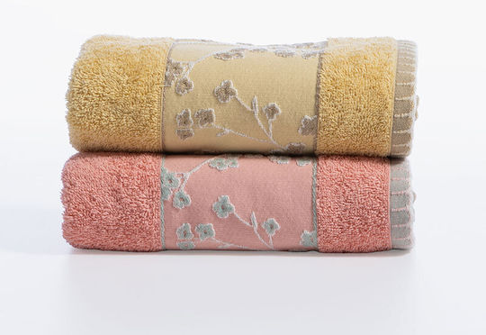 Nef-Nef Homeware Σετ 3τμχ Floriva Coral Βάρους 500gr/m²