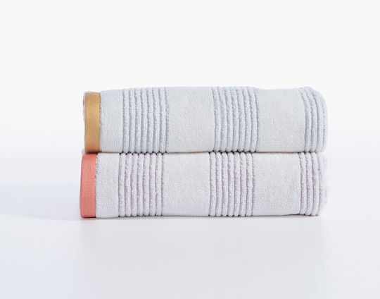 Nef-Nef Homeware Hand Towel Vertia Blue 30x50cm Blue Weight 550gsm