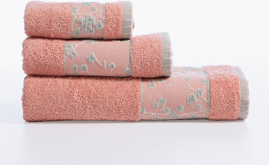 Nef-Nef Homeware Σώματος Floriva Coral 70x140εκ. Coral Βάρους 500gr/m²