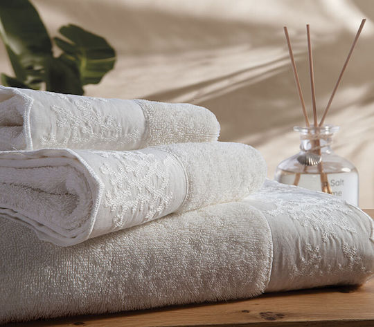 Nef-Nef Homeware Σετ Πετσέτες Μπάνιου 3τμχ Calma Πράσινες Βάρους 500gr/m²