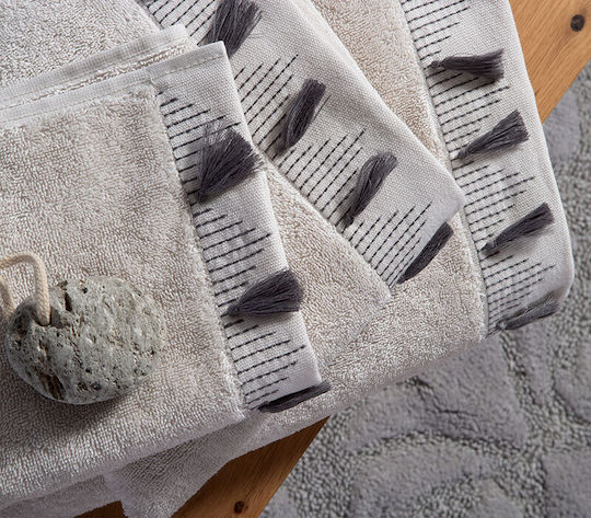 Nef-Nef Homeware Σετ Πετσέτες Μπάνιου 3τμχ Momentum Grey Βάρους 500gr/m²