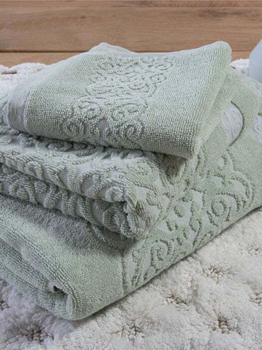 Nef-Nef Homeware Кърпа За Ръце Zaphira 30x50см Ментово Тегло 550гр/м²