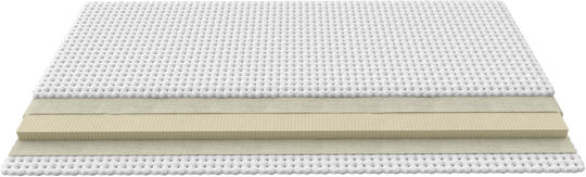 Greco Strom Mattress Topper Latex Comfort Plus King Size Latex with Removable Cover & Elastic Straps 200x190x5cm