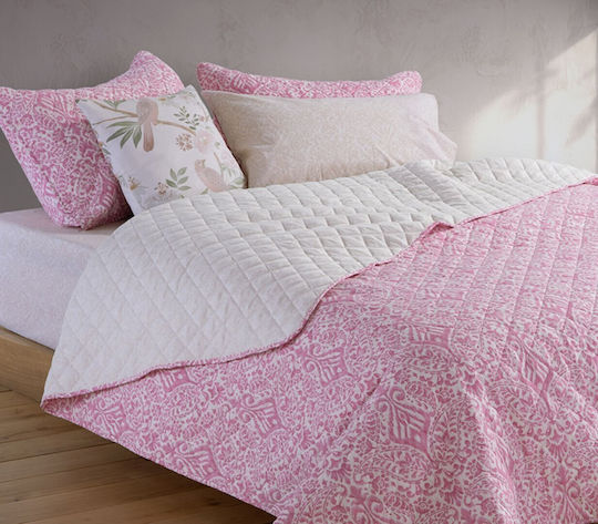 Nef-Nef Homeware Jetrix Tagesdecke Halbdoppel Microfaser Beere 180x240cm