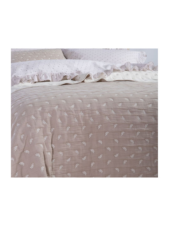 Nef-Nef Homeware Surreal Tagesdecken Übergröße Baumwolle Beiges 230x240cm