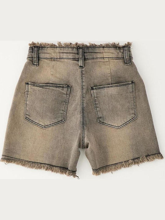 Kids Denim Shorts/Bermuda Black