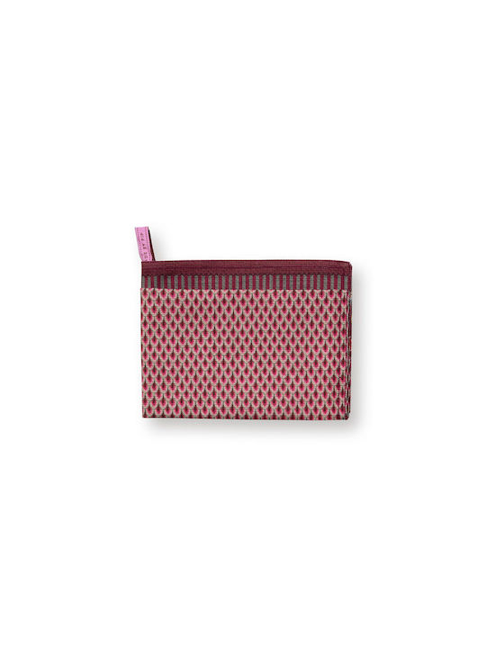 PiP Studio Flower Festival Scallop Πετσέτα Κουζίνας από 100% Βαμβάκι Dark Pink 70x50cm
