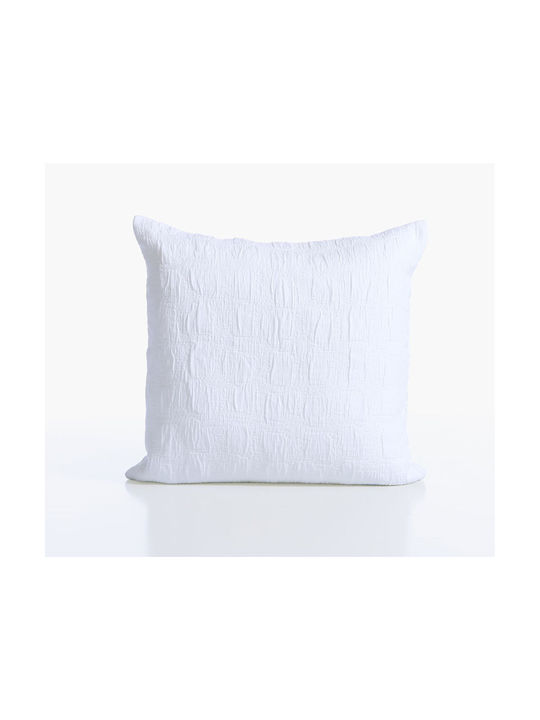 Nef-Nef Homeware Калъф За Възглавница Charisma От 100% Памук Бял 50x50см