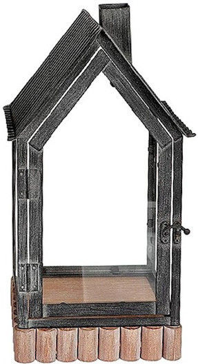 Atmosphera Φαναράκι Ξύλινο Επιτραπέζιο Μπεζ 21x21x42εκ.