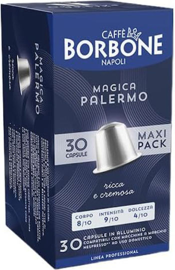 Caffe Borbone Kapseln Espresso Kompatibel mit Maschine Nespresso 30Mützen