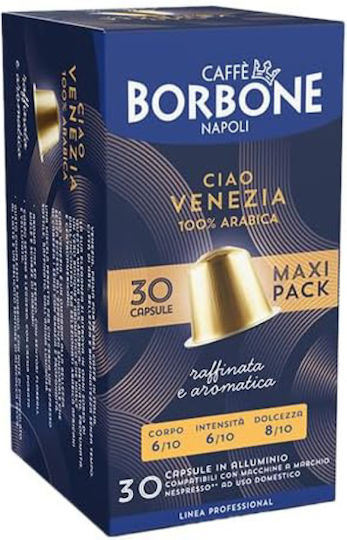 Caffe Borbone Kapseln Espresso Kompatibel mit Maschine Nespresso 30Mützen