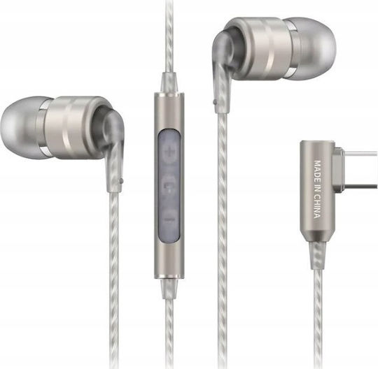 Soundmagic E80D In-ear Handsfree Ακουστικά με Βύσμα USB-C Dark Gun