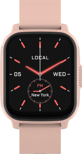 Denver SWC-184 Smartwatch με Παλμογράφο (Ροζ)