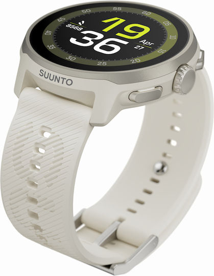 Suunto Run Stainless Steel 46mm Smartwatch with Heart Rate Monitor (Frost Gray)