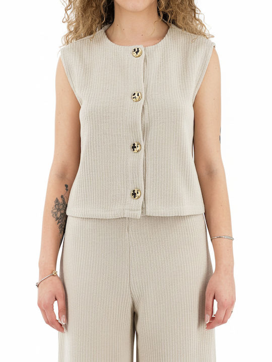 Cream Women's Vest