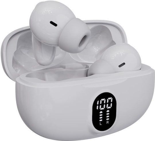 Denver TWE-57 In-Ear Bluetooth Kopfhörer mit Ladekoffer Weiß