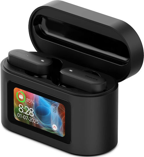 Philips TAT6000 In-ear Bluetooth Handsfree Earphones with Sweat Resistance and Charging Case Black