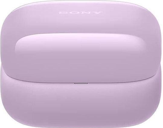 Sony LinkBuds Clip Bluetooth Kopfhörer mit Schweißbeständigkeit und Ladekoffer Lavendel
