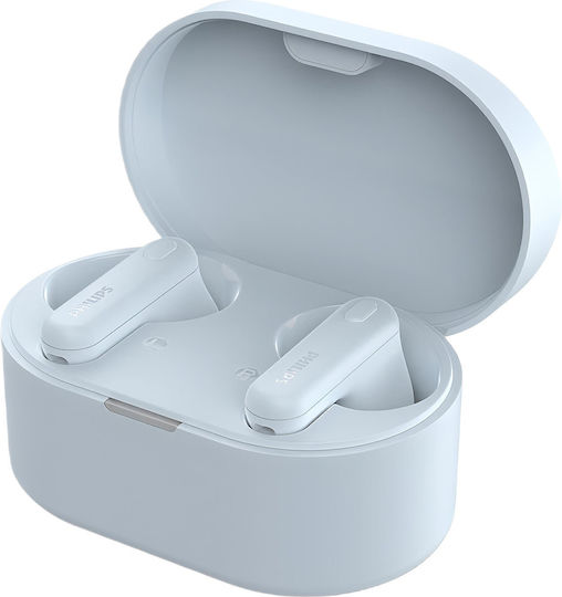 Philips TAT1108 In-Ear Bluetooth-Freisprecheinrichtung Kopfhörer mit Schweißresistenz und Ladeetui Blau