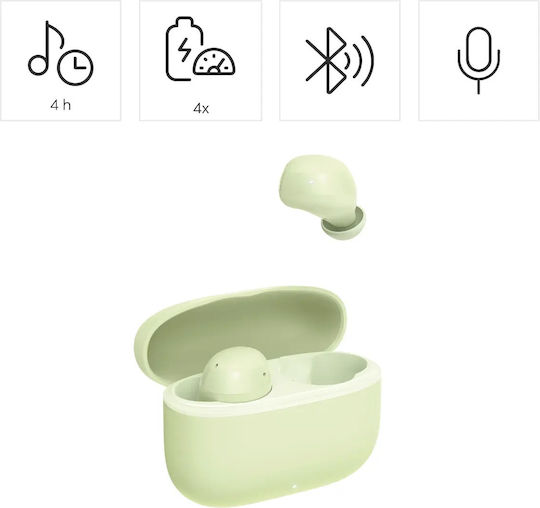 HAMA Freedom Buddy II In-ear Bluetooth слушалки за свободни ръце с калъф за зареждане, зелени
