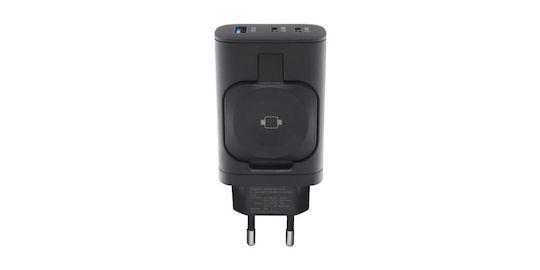 RealPower Charger Without Cable with USB-A Port and 2 USB-C Ports 43W Power Delivery / Quick Charge 3.0 (PC-43)