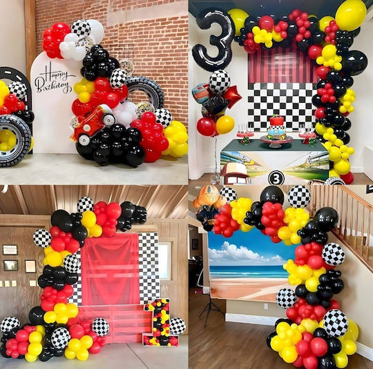 Compoziție Cu 148 Baloane Multicolore Zi De Naștere