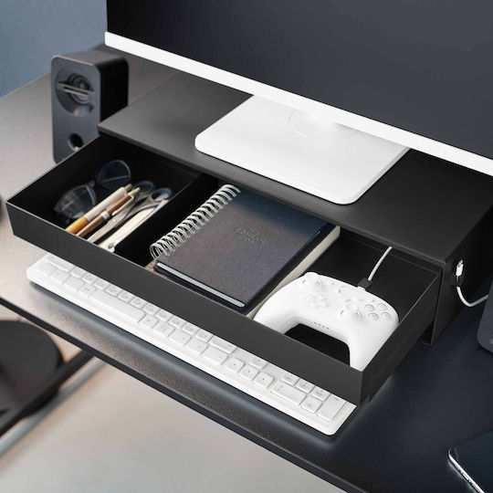 Yamazaki Schreibtisch Computer Monitor Ständer Mit Schublade (10188)
