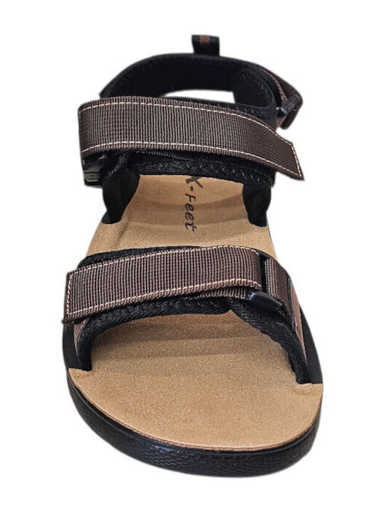 Men's Sandals in Brown Colour A36-KAFE