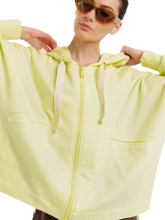 Amalfi Women's Yellow Sweatshirt Cardigan
