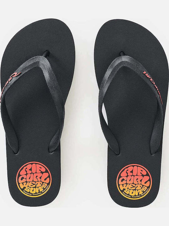 Icons Slapi Bărbați Flip Flops Negri