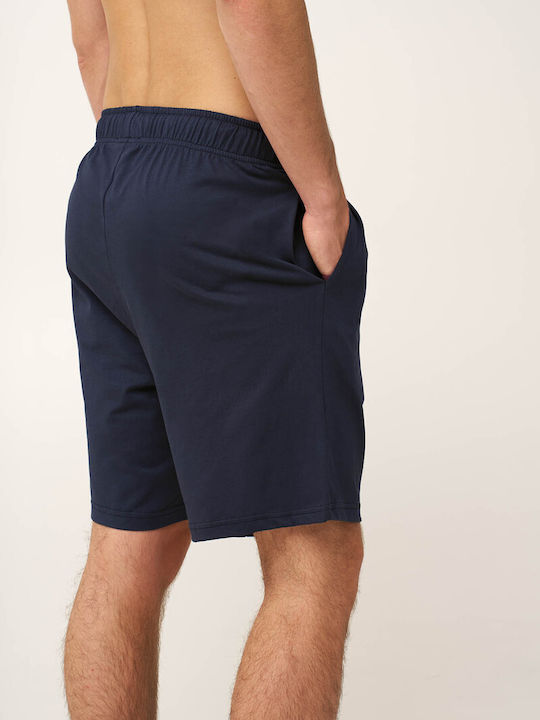 Vamp Sommer Herrenpyjama-Bermuda Blau