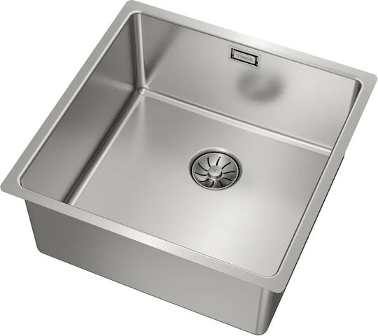 Teka 40.40 M-xp Pureclean Υποκαθήμενος Νεροχύτης Inox Μ44xΠ44cm Γκρι
