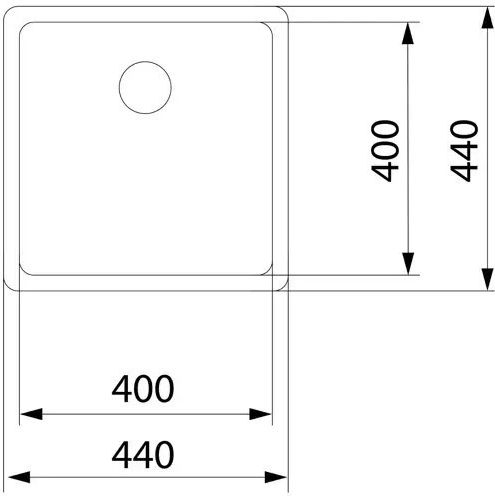 Teka 40.40 M-xp Pureclean Υποκαθήμενος Νεροχύτης Inox Μ44xΠ44cm Γκρι