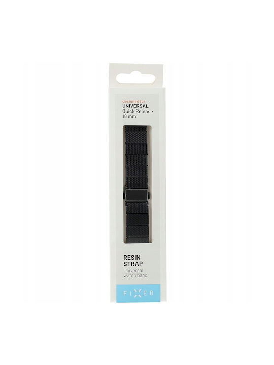 Fixed Resin Strap Quick Release 18mm Black Carbon