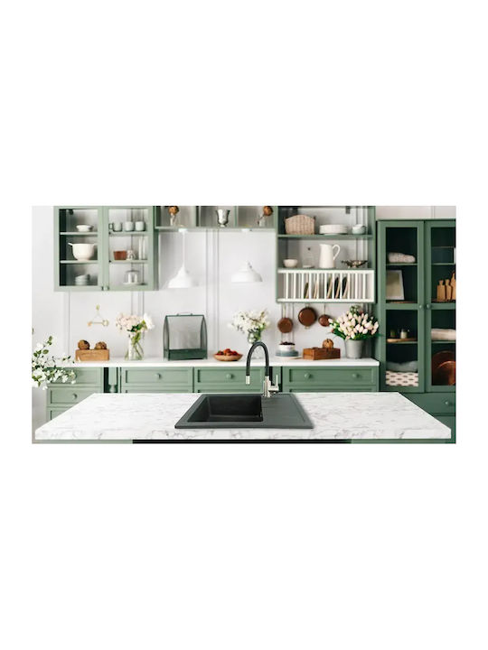 Deante Ένθετος Νεροχύτης Inox Μ58xΠ44cm Γκρι