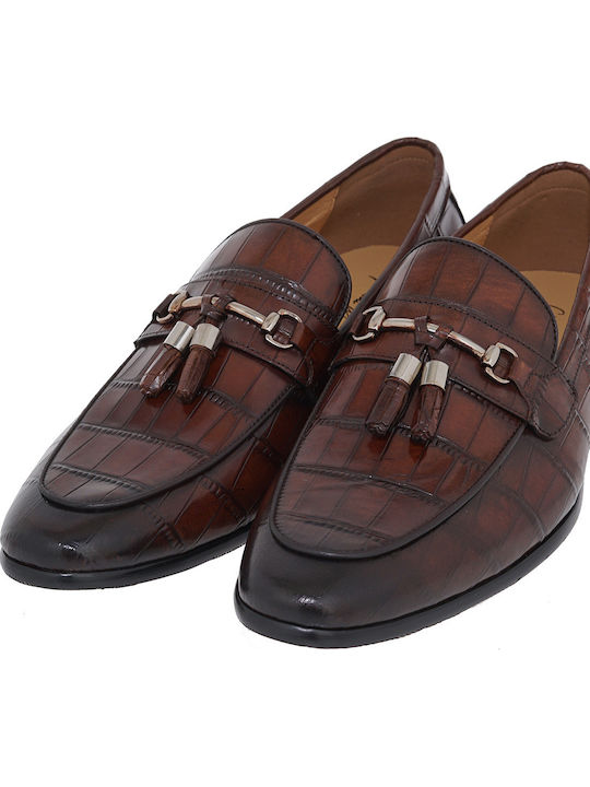 Pantofi Eleganți Pentru Bărbați Din Piele Maro