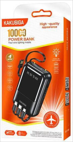 Kakusiga KSC-1095 Power Bank 10000mAh Μαύρο
