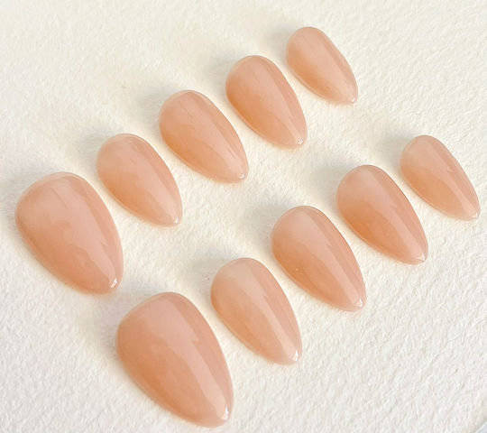 Nailvana Handmade Tipsuri Unghii False în Culoare Bej NVNN010