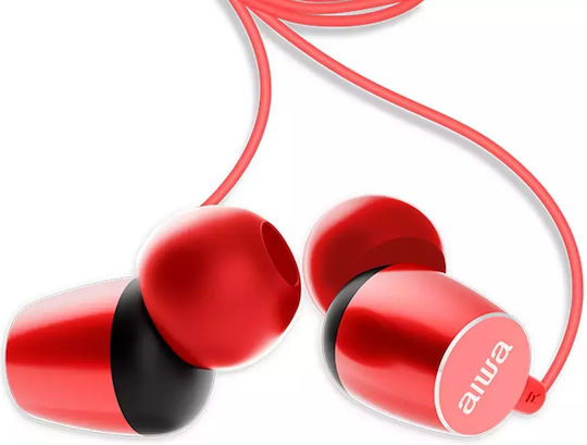 Aiwa ESTM-20 In-ear Handsfree Ακουστικά με Βύσμα 3.5mm Κόκκινο