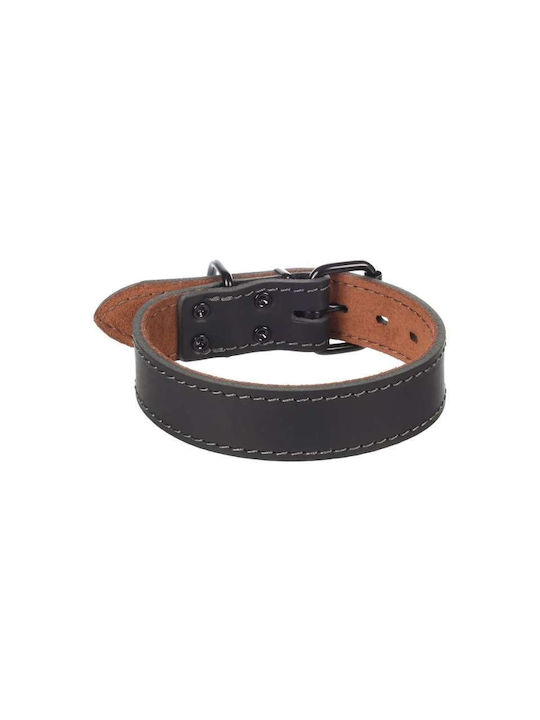 Flamingo Κολάρο Σκύλου Collar Montana Leather Wide Black Xl 49-59cm 40mm