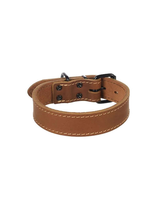Flamingo Hundehalsband Montana Leder Breite Cognac L 45-55cm 40mm Flamingo Hundehalsband Montana Leder Breite Cognac L 45-55cm 40mm