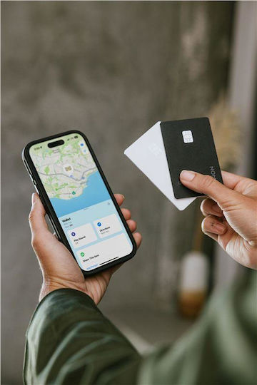 Nomad Tracking Card Pro Съвместим С Apple Find My Бяла