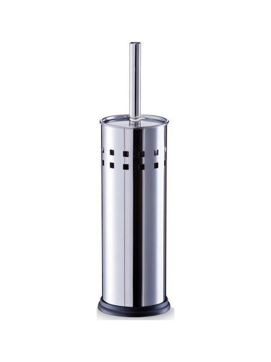 Zeller Perie de Toaletă din Inox Gri