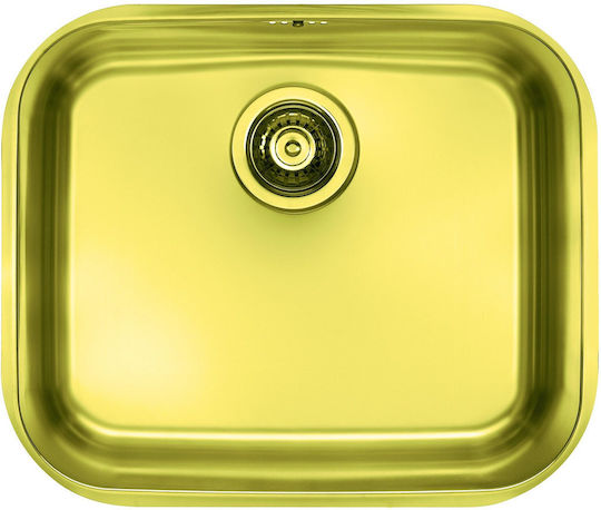 Alveus Monarch Variant 10 Chiuvetă Sub Masă Inox L48xL40cm Auriu